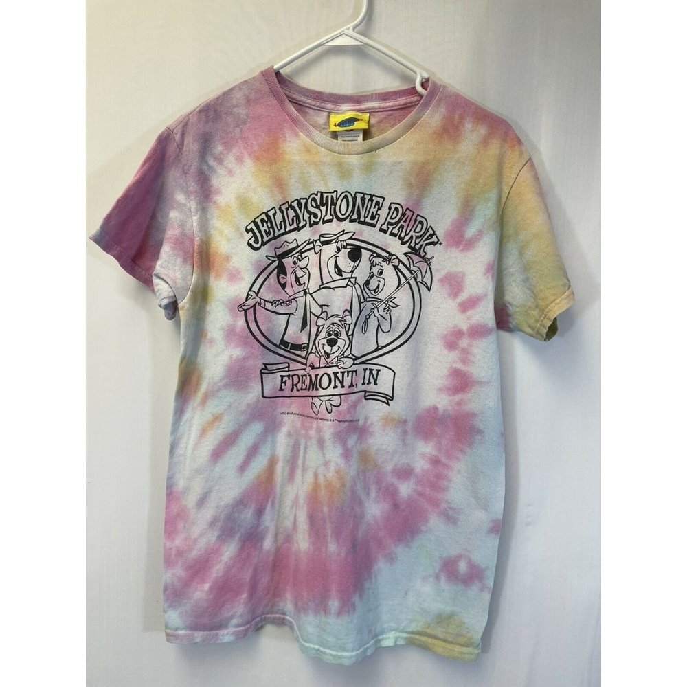 Vintage Hanna-Barbera Yogi Bear/BooBoo T-Shirt Adult Medium Tie Dye Jellystone